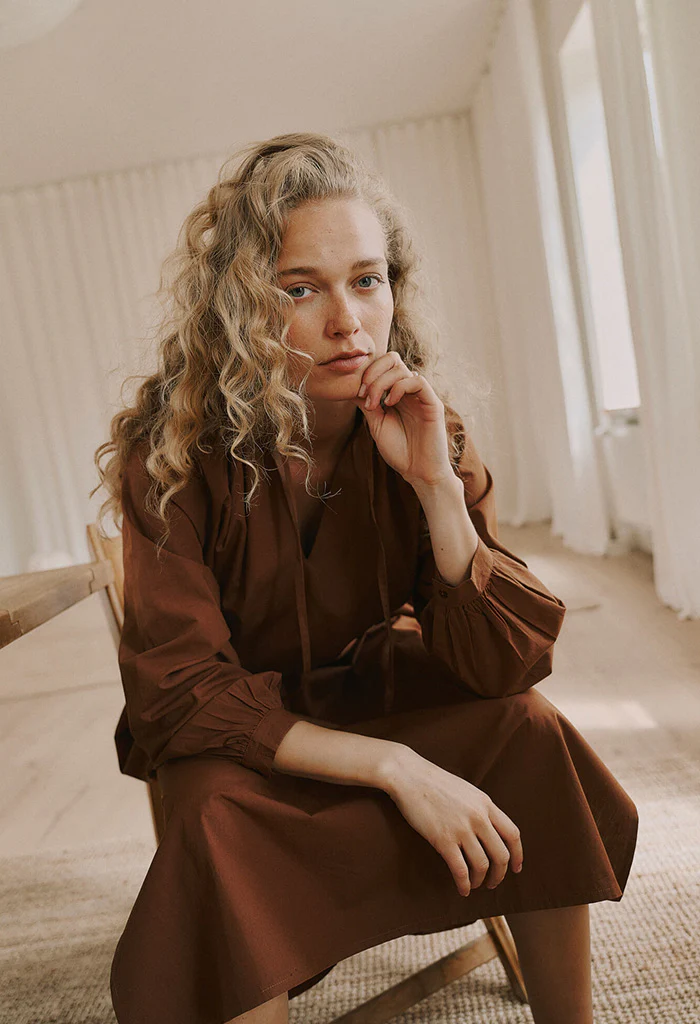 Irissa LS Dress - Cambridge Brown - Image 3