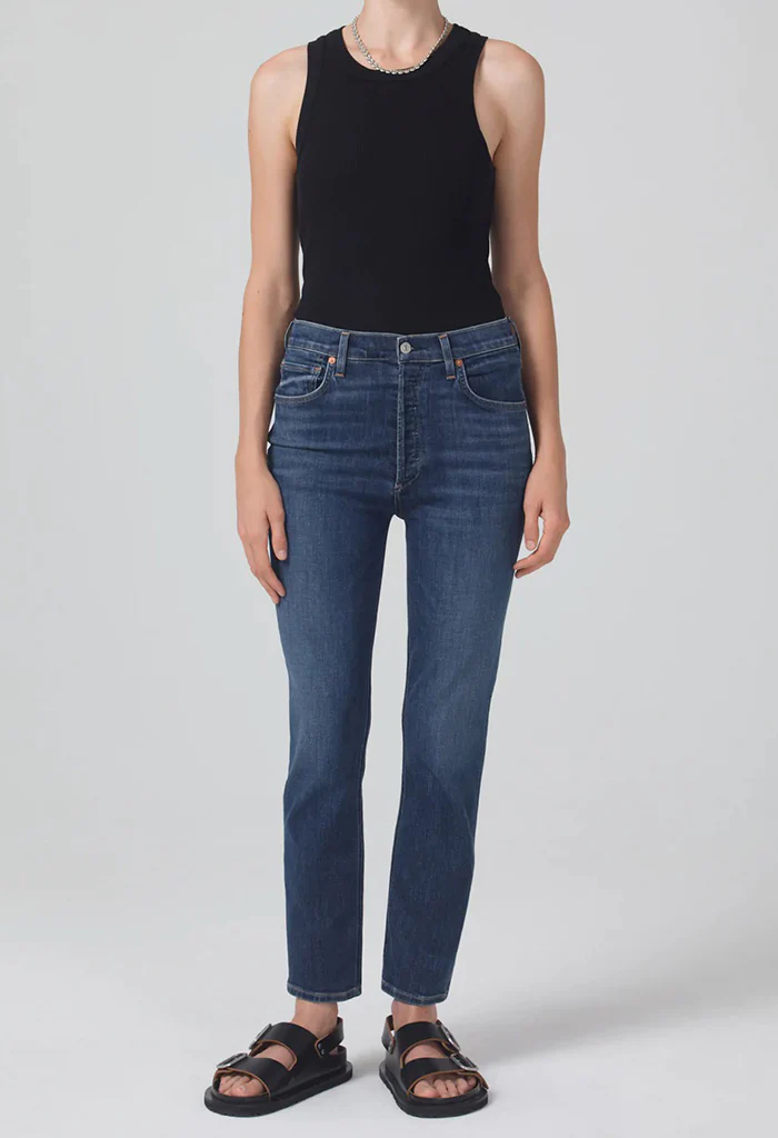 Isabel Rib Tank - Black - Image 3