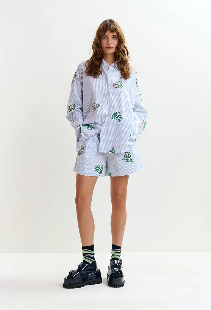 Jalinki Shirt - Green/Light blue/Off-white - Image 2