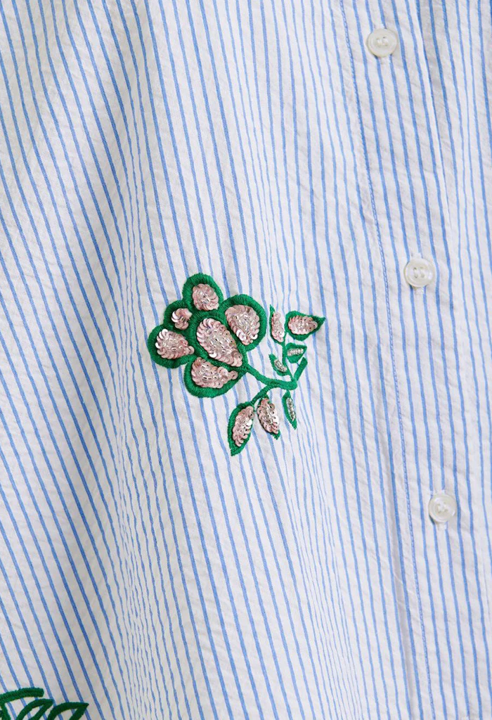Jalinki Shirt - Green/Light blue/Off-white - Image 5