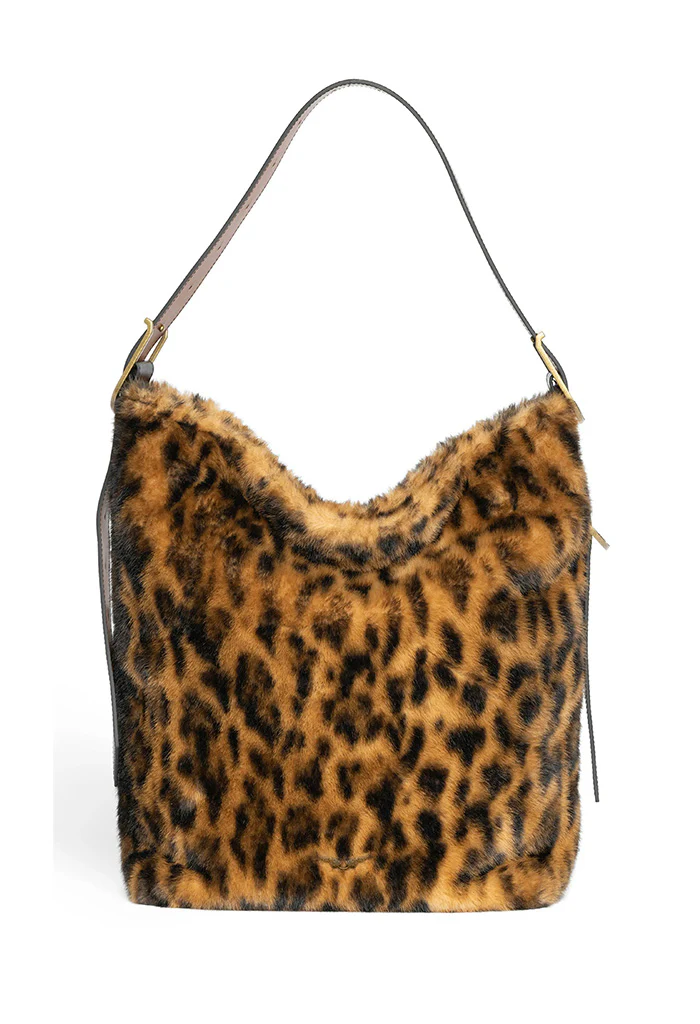 Jane Hobo Leo Faux Fur - Cognac - Image 5