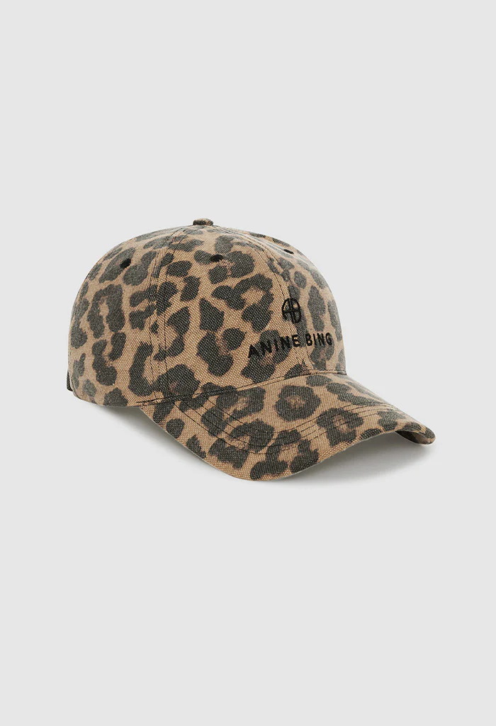 Jeremy Baseball Cap - Black And Brown Leopard - Image 3