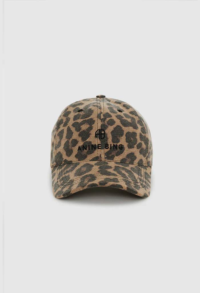 Jeremy Baseball Cap - Black And Brown Leopard - Image 5