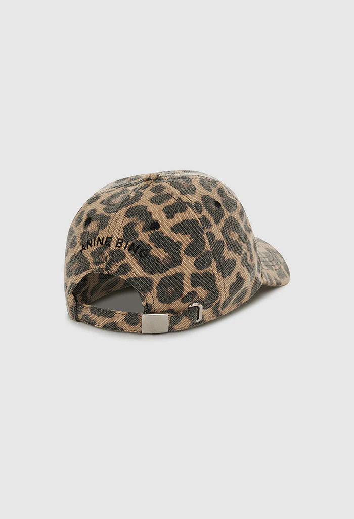 Jeremy Baseball Cap - Black And Brown Leopard - Image 6