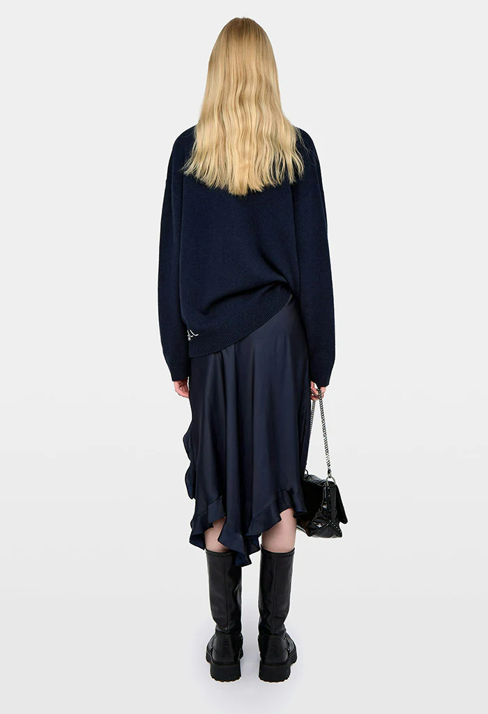 Jeto Satin Skirt - Ink - Image 5