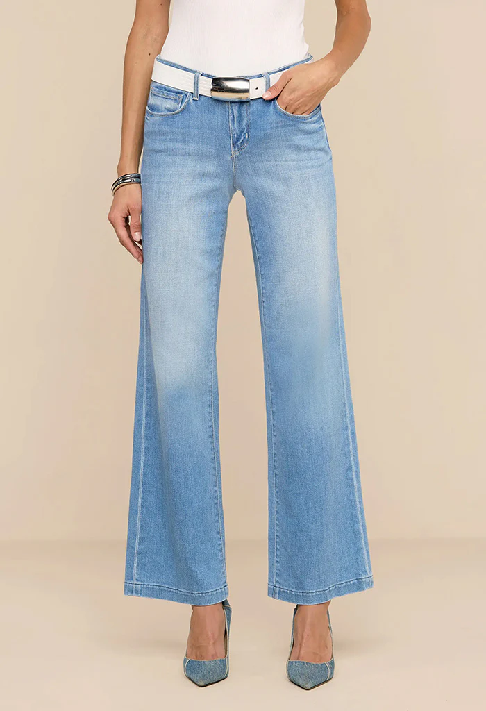 Joanne Low-Rise Wide-Leg Jean - Pacific - Image 3