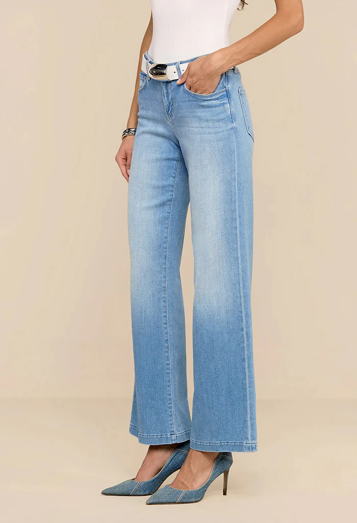 Joanne Low-Rise Wide-Leg Jean - Pacific - Image 4