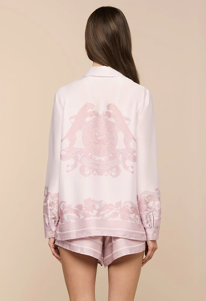 Judy Blouse - Mauve Multi Leopard Scarf - Image 7