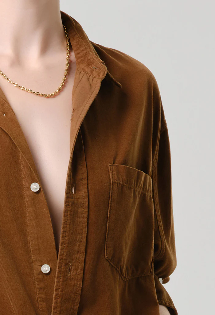 Kayla Corduroy Shirt - Manuka - Image 4
