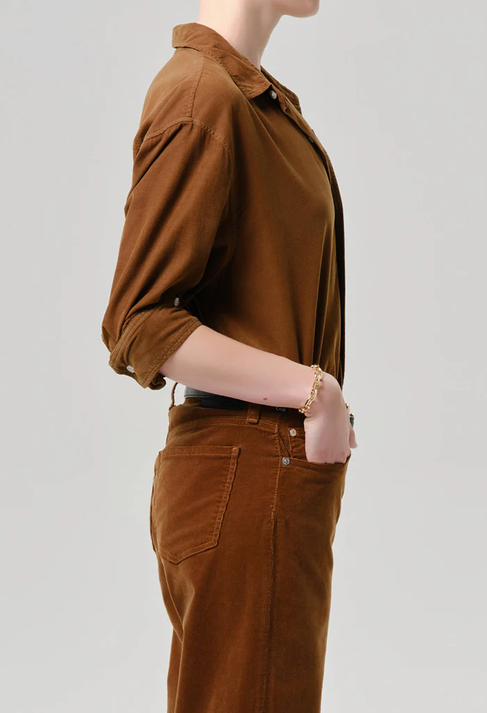 Kayla Corduroy Shirt - Manuka - Image 5