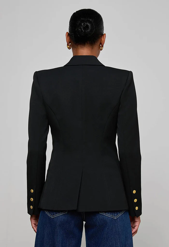 Kyomi Double-Breasted Blazer - Black - Image 4