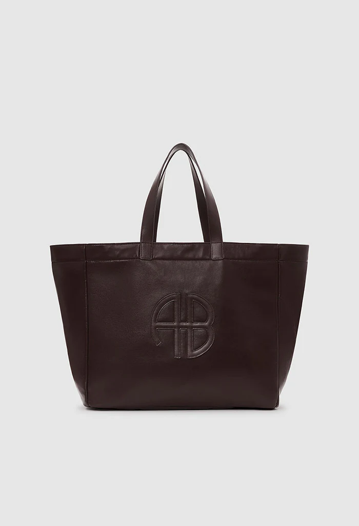 Large Rio Tote - Dark Brown Recycled Leather - Image 6