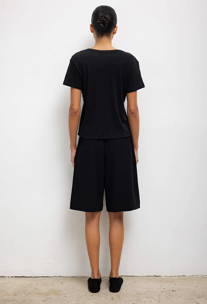 Laura V-Neck Tee - Black - Image 7