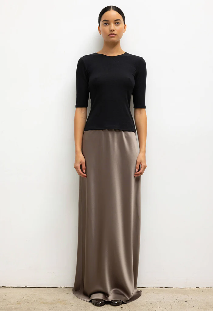 Lauren Mid Sleeve Tee - Black - Image 3