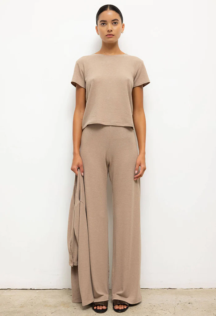 Lauren Wide Leg Pant - Sable - Image 2