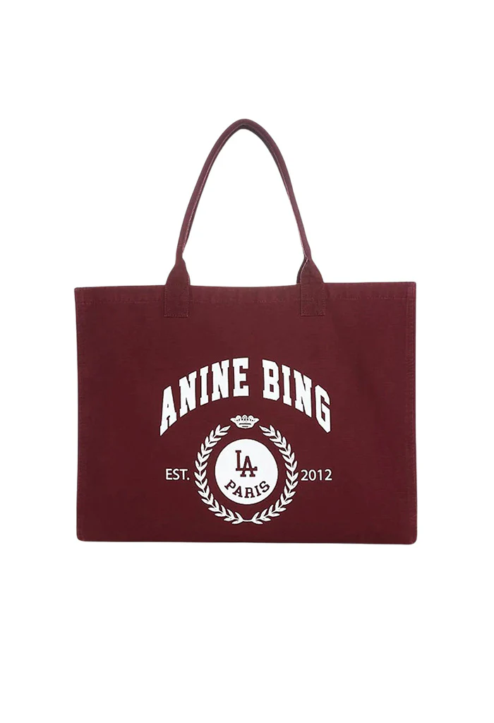 Leo Canvas Tote - Collegiate Fig