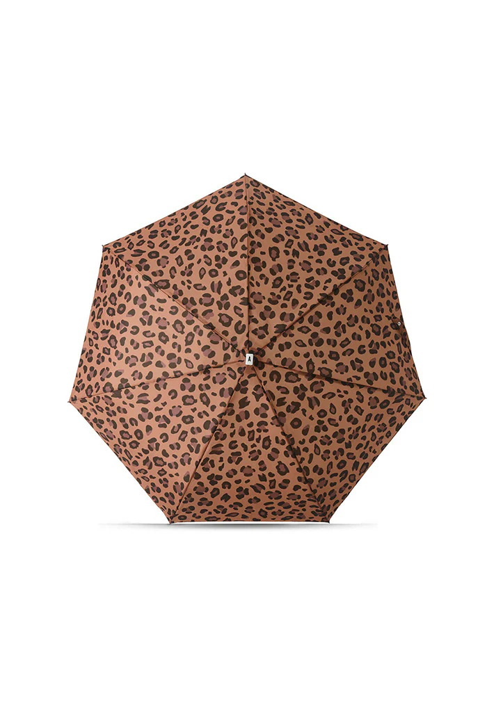 Leopard Print Compact Umbrella - AIME - Image 3