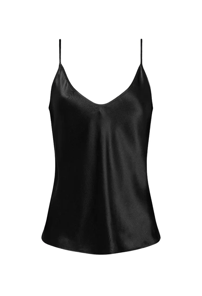 Lexi Silk Camisole - Black