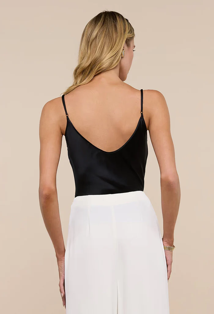 Lexi Silk Camisole - Black - Image 7