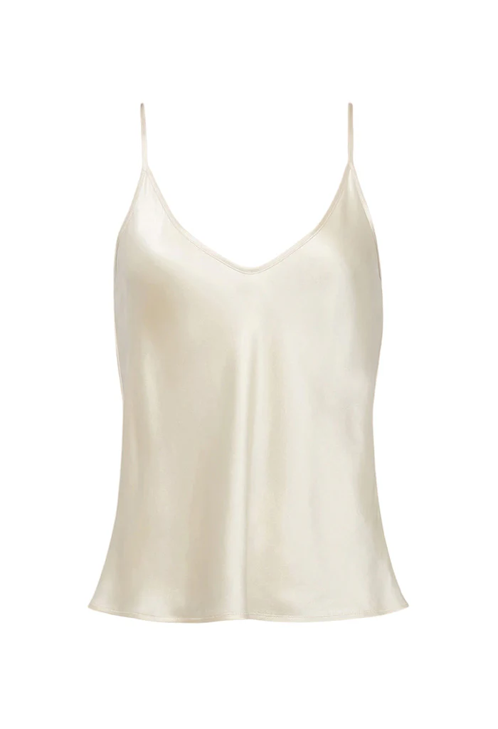 Lexi Silk Camisole - Pearl