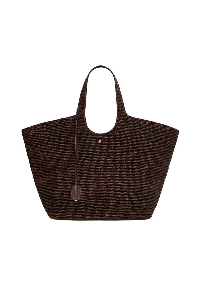 Lili Tote Raffia - Dark Brown
