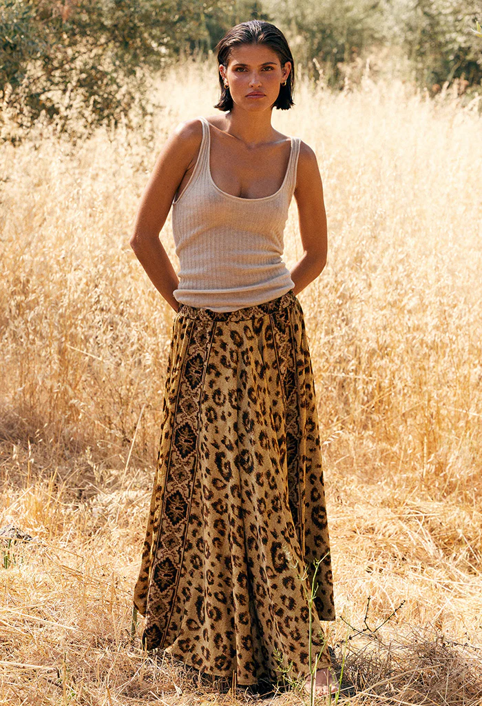 Lino Skirt - Beige - Image 3