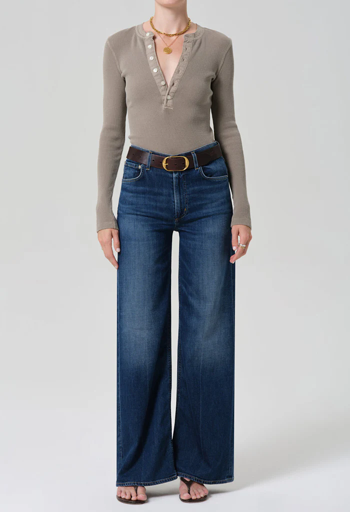 Lyra Long Wide Leg 32" - Elm - Image 3