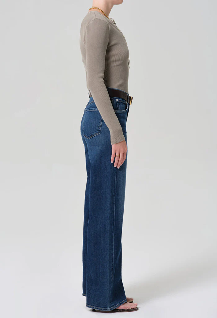 Lyra Long Wide Leg 32" - Elm - Image 5