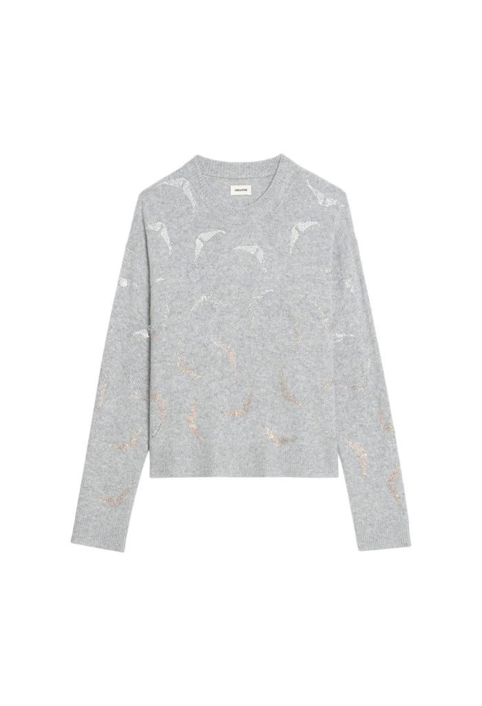 Markuz WS Wings Strass - Heather Grey