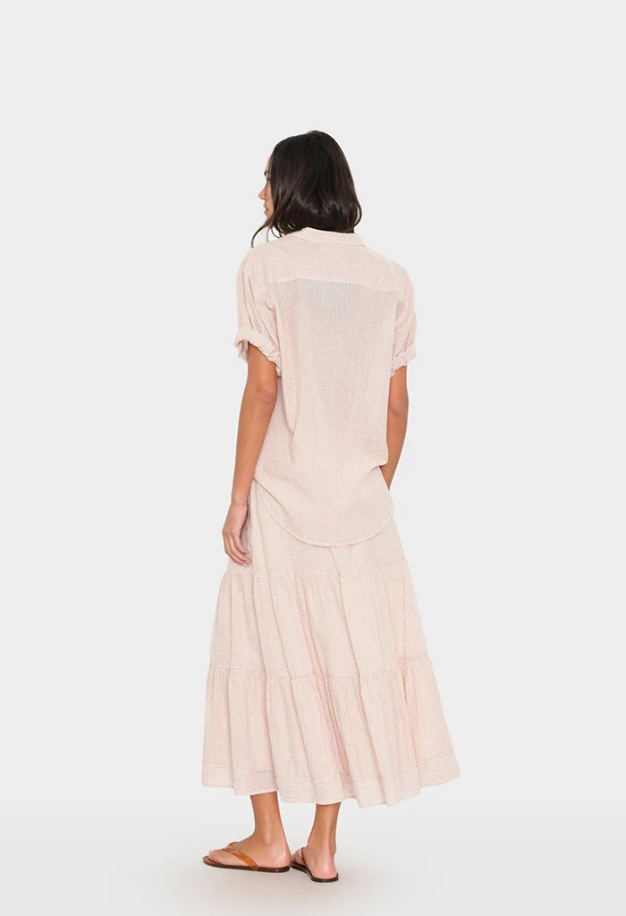 Mckenna Skirt - Burnt Sienna Stripe - Image 3