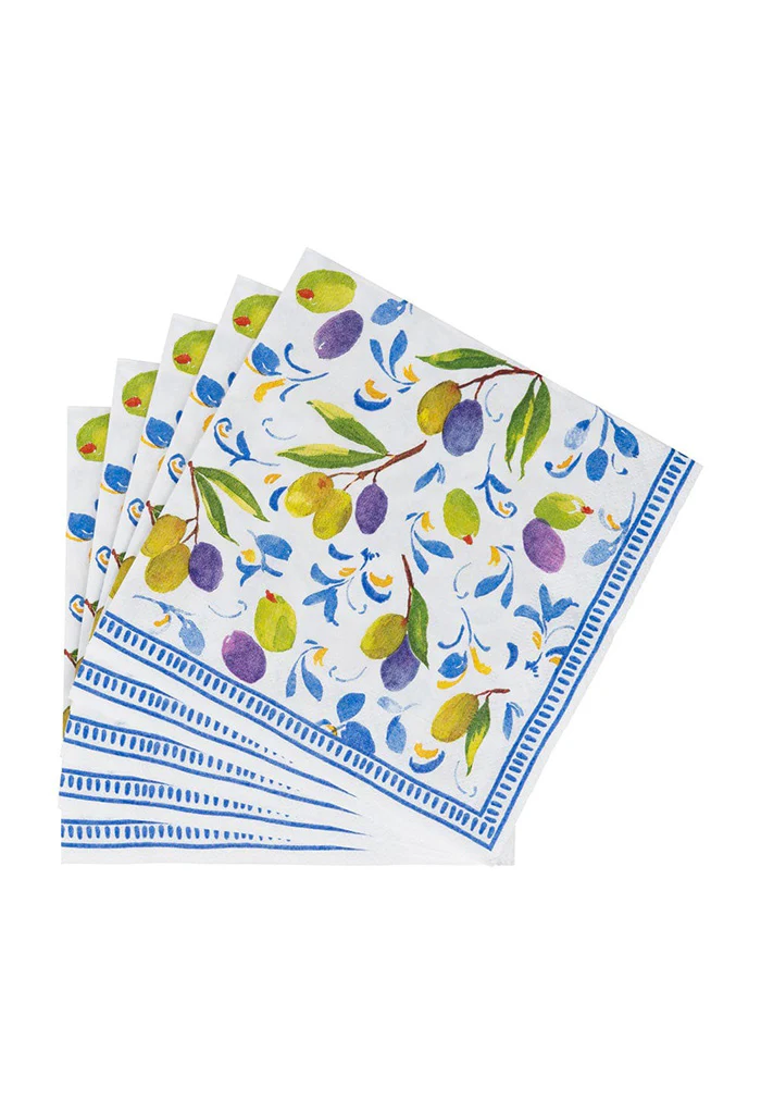 Mediterranean Blue Luncheon Napkins - Image 2