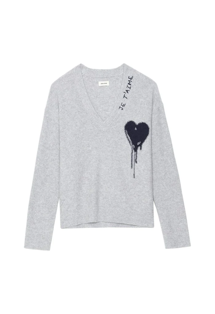 Mikyz WS Flowing Heart - Light heather gray