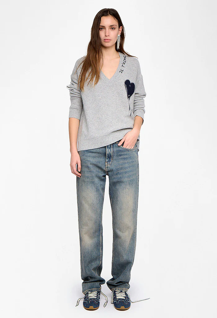 Mikyz WS Flowing Heart - Light heather gray - Image 2