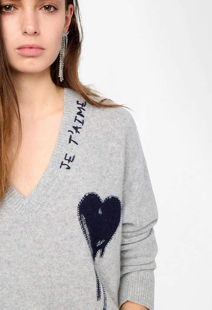 Mikyz WS Flowing Heart - Light heather gray - Image 3
