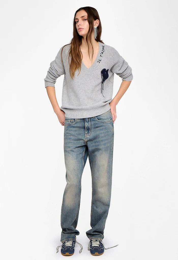 Mikyz WS Flowing Heart - Light heather gray - Image 4