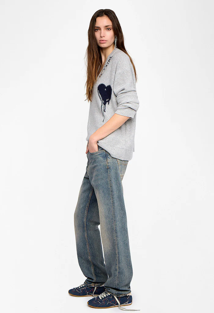 Mikyz WS Flowing Heart - Light heather gray - Image 5