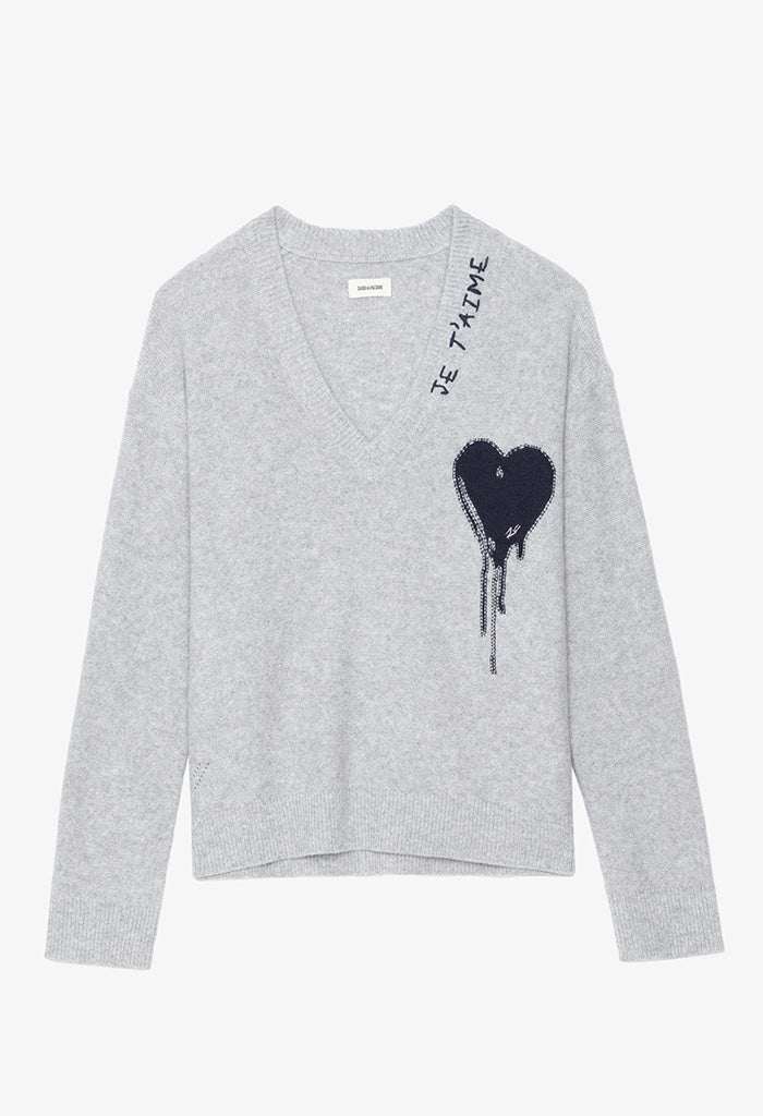 Mikyz WS Flowing Heart - Light heather gray - Image 7