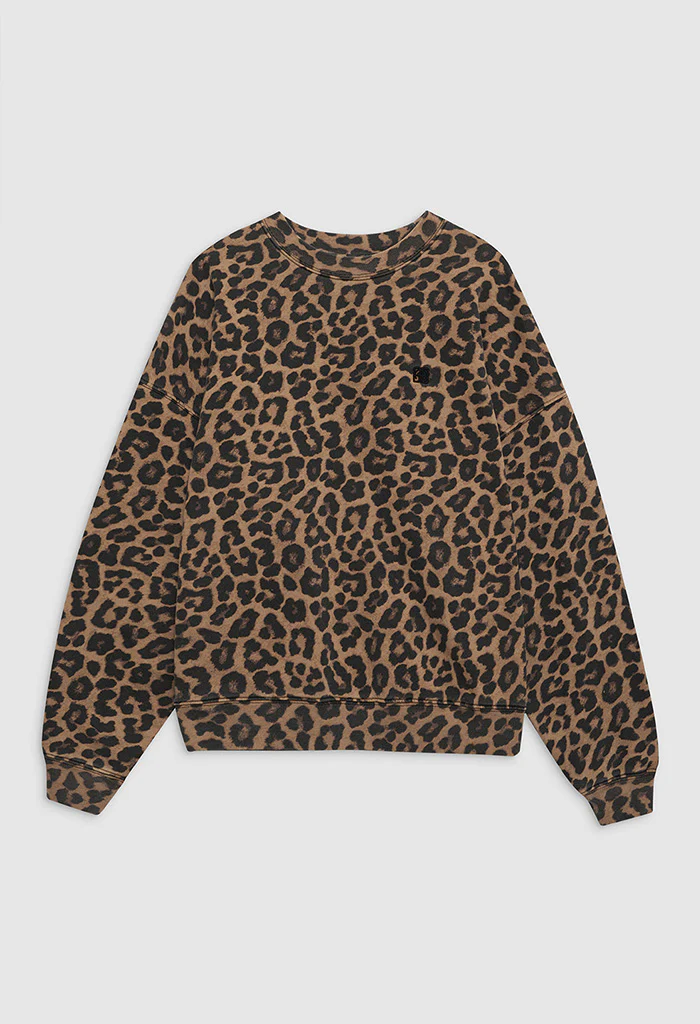 Miles Sweatshirt - Black And Brown Leopard - Image 4