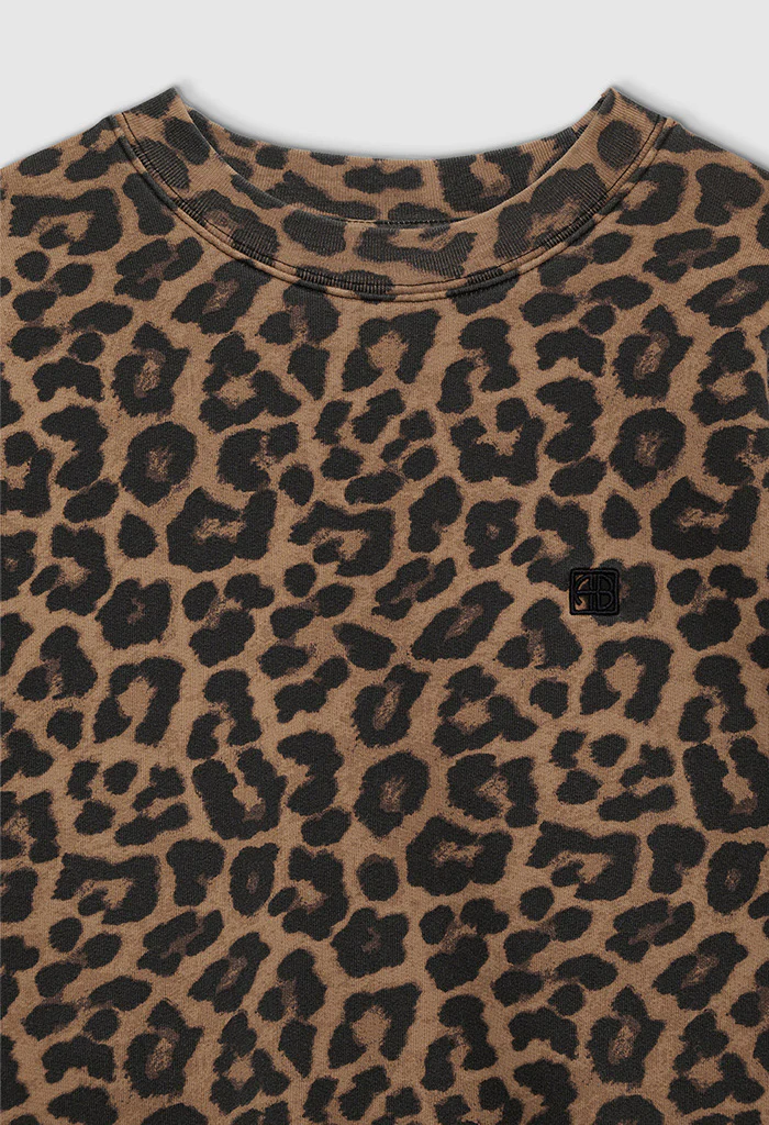 Miles Sweatshirt - Black And Brown Leopard - Image 5