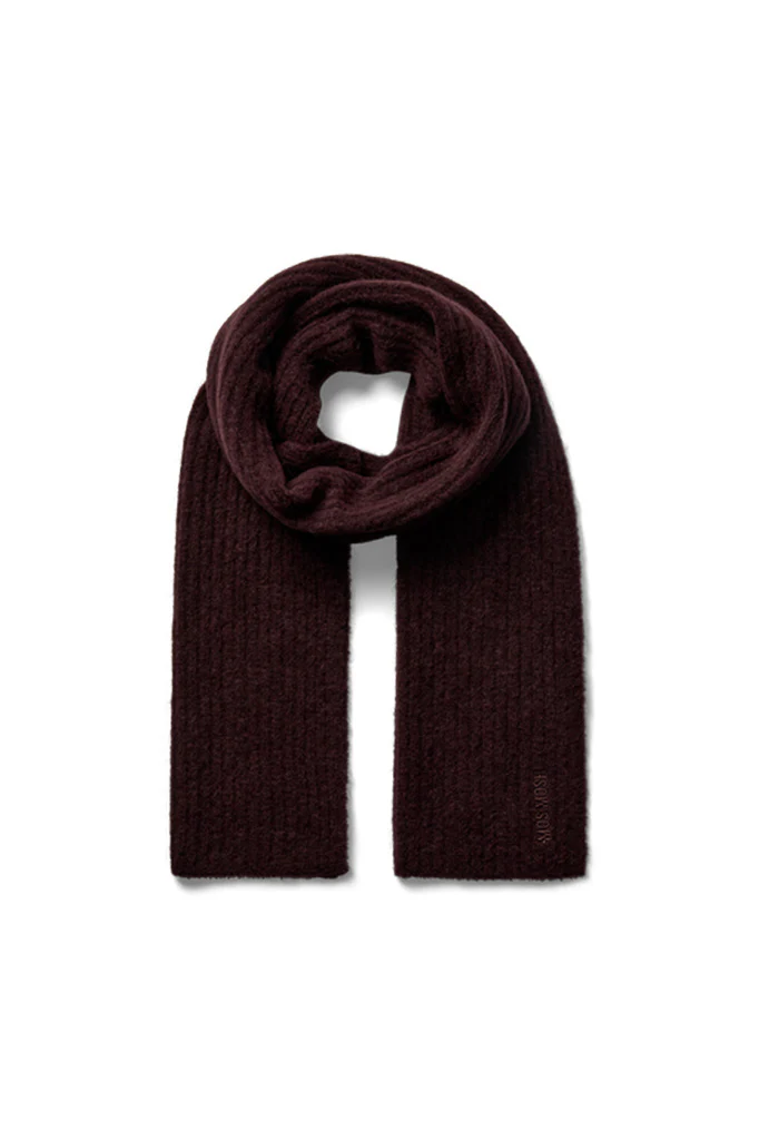 Lora Knit Scarf - Fudge