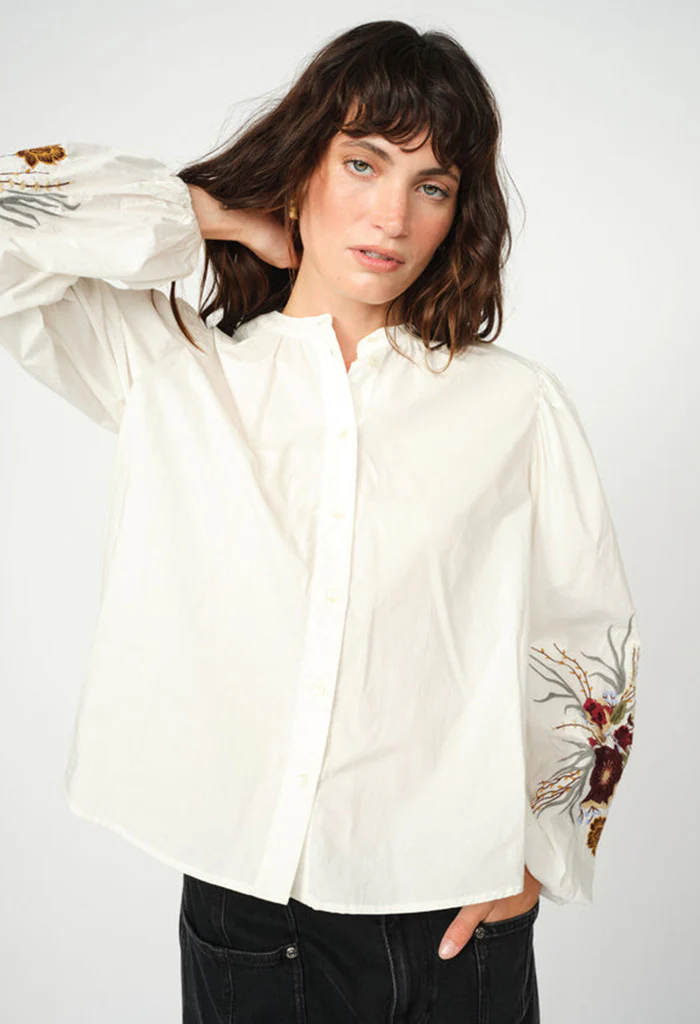 Mysa Popli Shirt - Ecru - Image 5