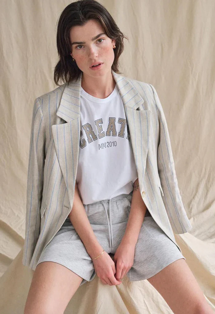 Nadi Sweatshorts - Light Gray Melange - Image 5