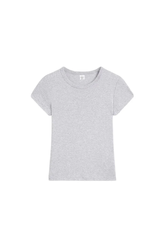 Nando Slim Fit Tee - Light Grey Mélange