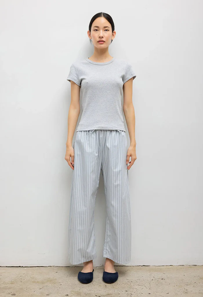 Nando Slim Fit Tee - Light Grey Mélange - Image 3