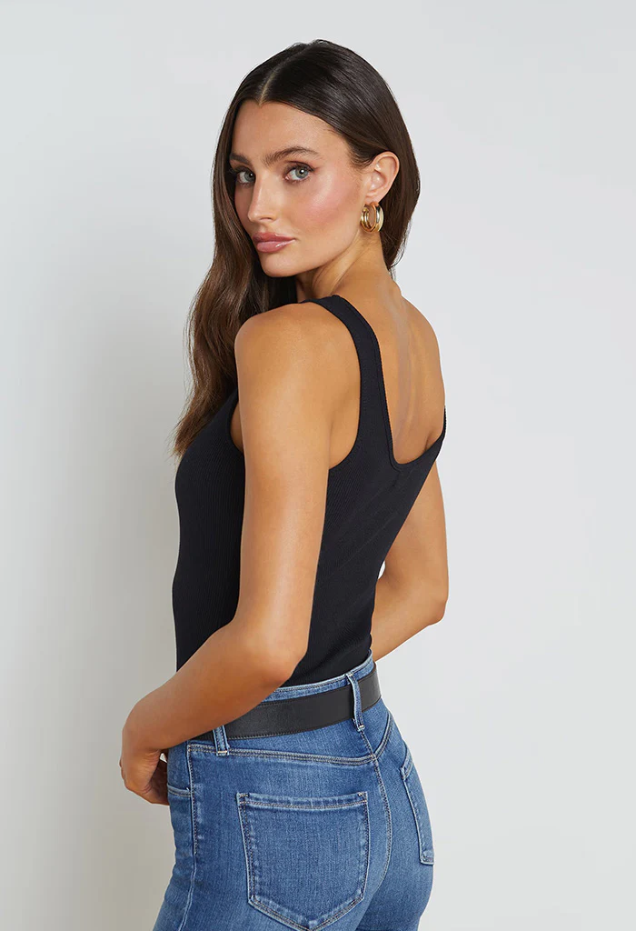 Nica Scoopneck Bodysuit - Black - Image 5