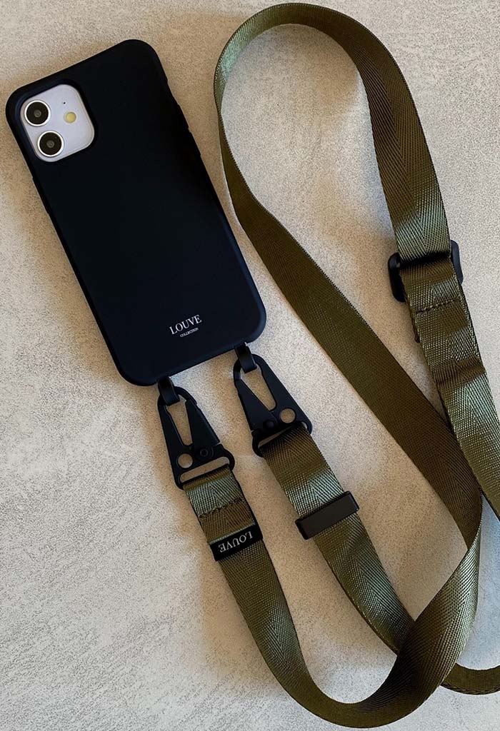 Olive Green Crossbody Phone Lanyard - Image 7