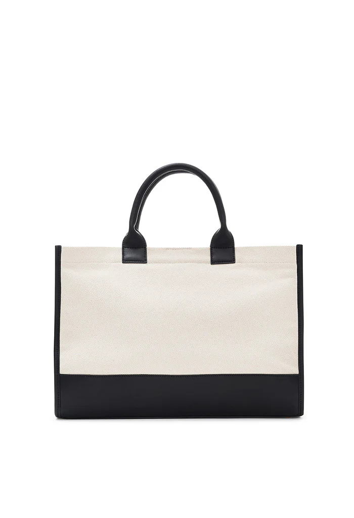 Medium Lara Tote - Natural Canvas - Image 5