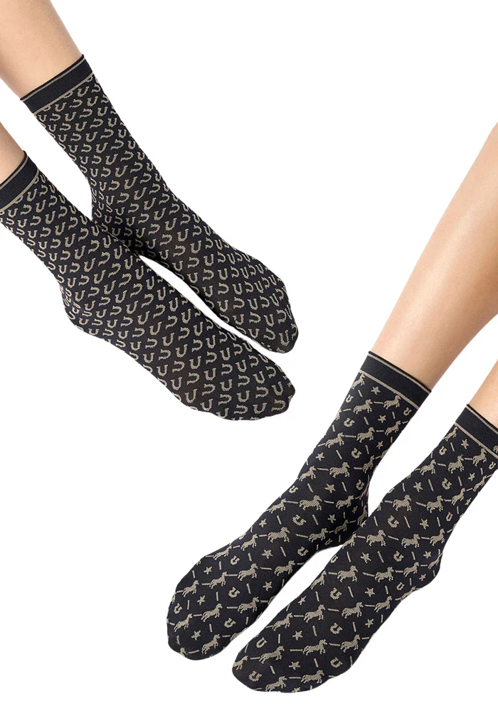 Twins Texas Bipack Opaque Socks - Black