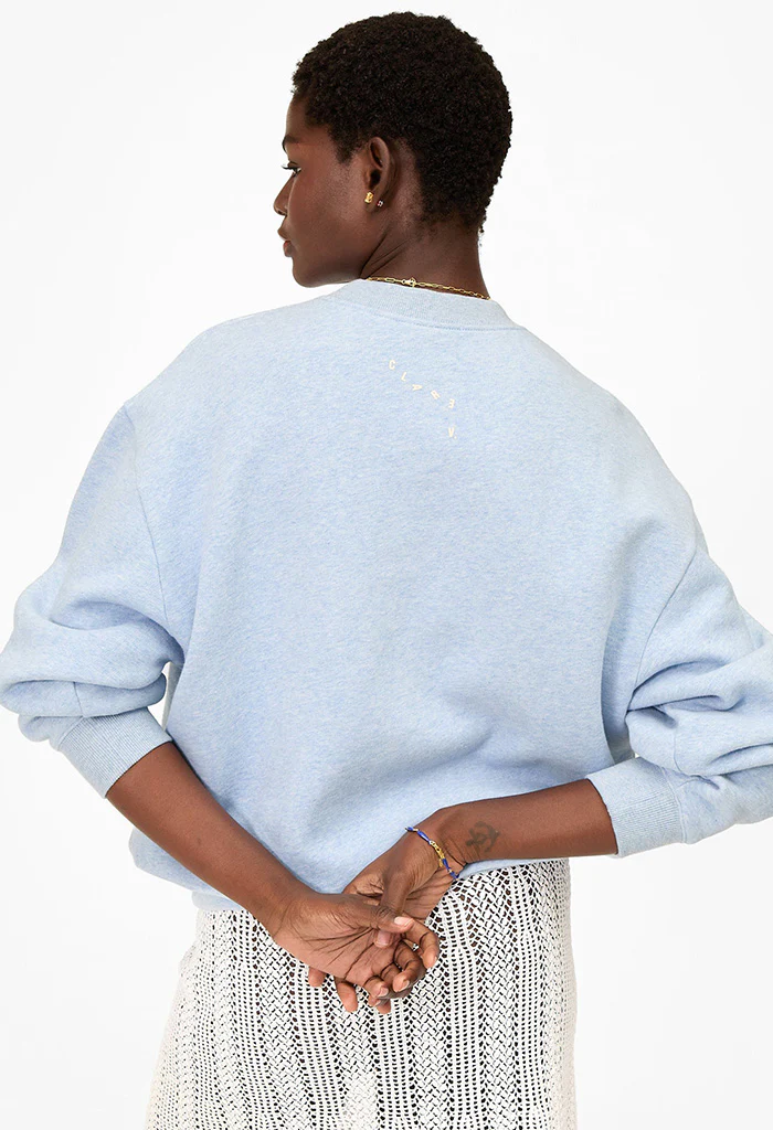 Oversized Sweatshirt Liberez Les Sardines - Heather Blue - Image 5