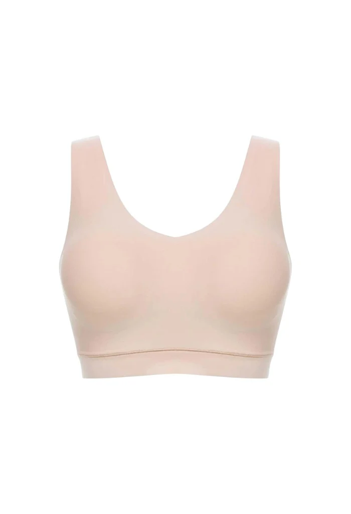 Padded V-Neck - Nude